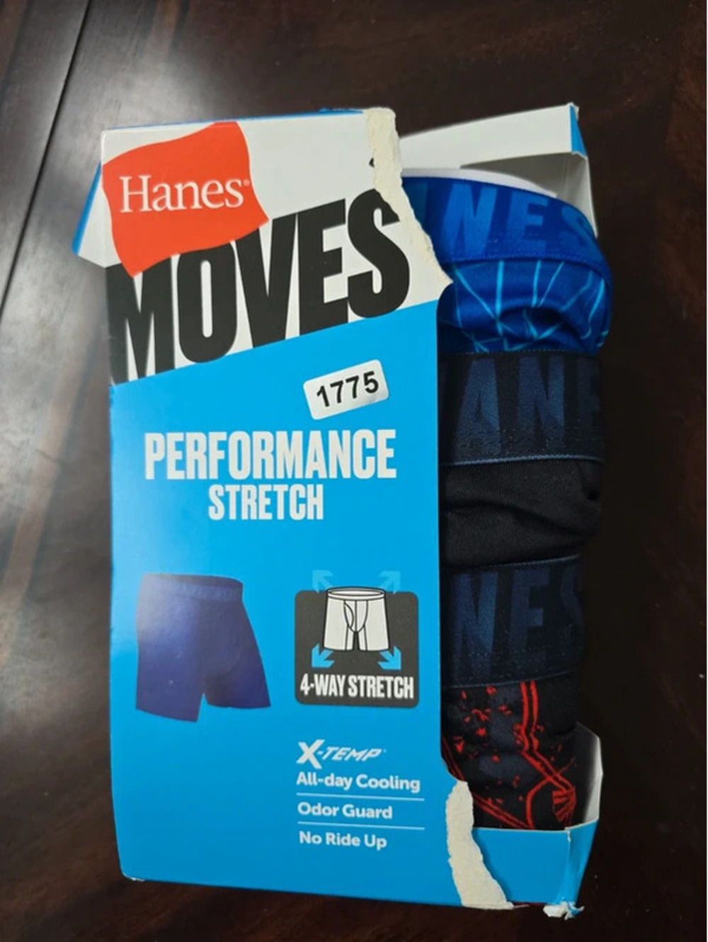 Large brand new performance underwear from hanes item 1775 boxG16